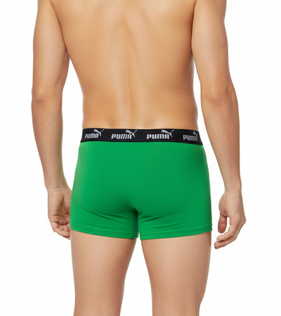 Puma Herren-Boxershorts im 2er-Pack, Grün-Grau, bequeme Baumwolle