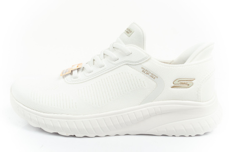 Skechers Bobs Squad Chaos [117497/OFWT] Damen Slip-In Sportschuhe, Weiß.