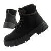O'Neill Damen Winter-Wanderstiefel, gefütterte Stiefeletten, modisches Schwarz