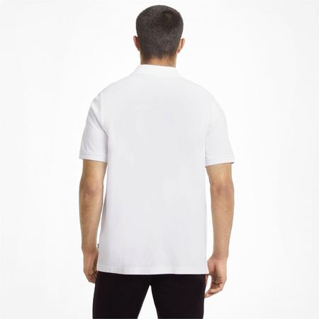 Herren Puma Ess Pique [586674 02] Polo-Sportshirt, Weiß.