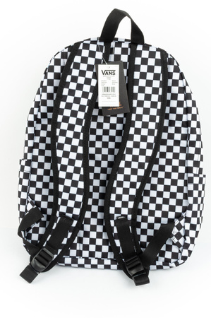 Vans Old Skool Check Schulrucksack, Sportlich, Klassisch, Urban, 22L, Schwarz-Weiß