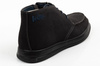 Elegante Herren-Ankle-Boots aus Leder mit Reißverschluss in Marineblau von Lee Cooper