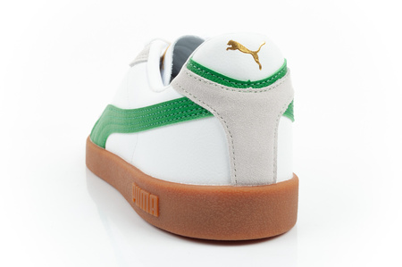 Puma Club II Era Herren-Sneaker, Leder, Weiß, Grau, Grün