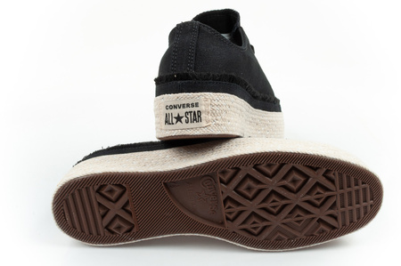 Converse Chuck Taylor Damen-Espadrille-Sneaker, modisch, schwarz, bequem