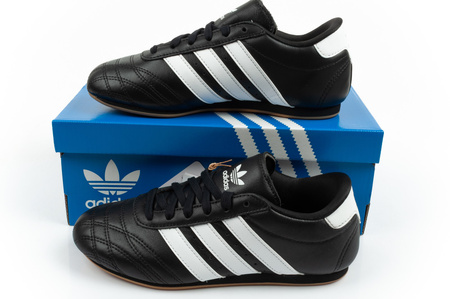 Adidas Taekwondo Lace Damen-Sneaker aus schwarzem Leder