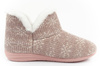 Scholl Creamy Bootie Damen-Hausschuhe [F301471023] isoliert, rosa.