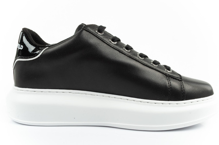 Karl Lagerfeld Kapri Schuhe Sneakers Damen Sport Leder schwarz [KL62524T 000]