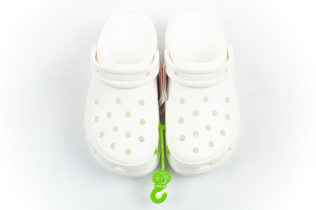 Crocs Klassische Plateau-Clog-Sandalen für Damen und Herren, Weiß, Unisex, modisch