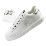 Karl Lagerfeld Herren-Sneaker Kapri, Weiß, Echtleder