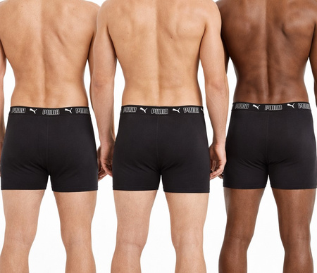 Puma Herren Boxershorts, 3er-Pack, Schwarz, Komfortabel