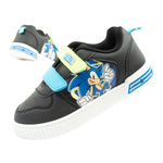 Leomil Sonic Leichte Kinder-Sneaker mit Klettverschluss, Schwarz