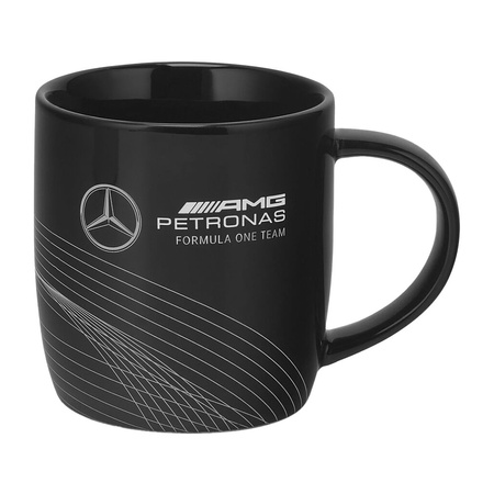 Mercedes F1 Fan-Tasse 350 ml AMG Schwarz Keramik Geschenk