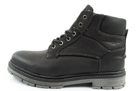 Wrangler Allan Mid Herren Chelsea Boots, elegante Lederstiefelette, Schwarz