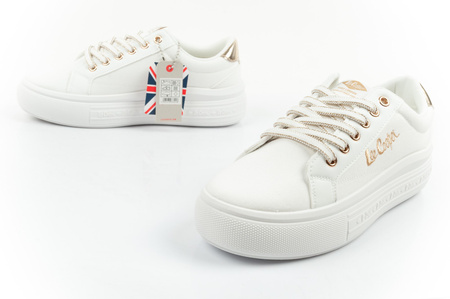 Lee Cooper Damen-Sneaker, modisches Weiß, bequem
