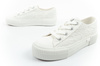 Lee Isla Damen-Sneaker, Weiß, Plateau, Schnürung