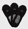 Emporio Armani Calza Micro-Fußsocken, Schwarze Baumwolle, 3er-Pack