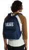 Vans Old Skool Print 22L Urbaner Schulrucksack, Marineblau, Großes VANS-Logo