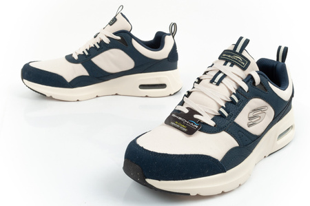 Skechers Skech-Air Court [232648/NVNT] Herren-Sportschuhe, Beige und Marineblau.