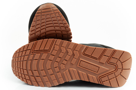 U.S. Polo Assn. Damen-Sneaker, modisch, bequem, Schwarz