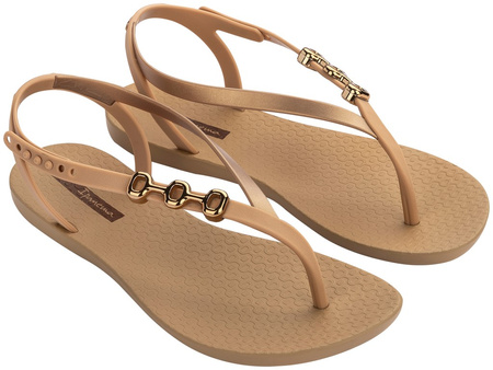 Ipanema Sandal Class Damen-Flip-Flops in Beige mit Gold