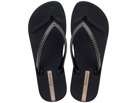 Ipanema Damen Mesh XI Plat Fem Plateau-Flip-Flops, Schwarz