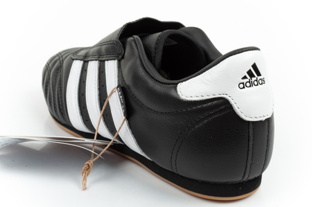 Adidas Damen-Taekwondo-Sneaker, Schwarz, Leder, Slip-On