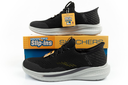 Skechers Slade Herren Slip-On Sneakers Schwarz SLIP-INS [210810/BLK].