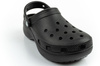 Crocs Klassische Plateau-Clog-Sandalen für Damen und Herren, Schwarz, Unisex, modisch