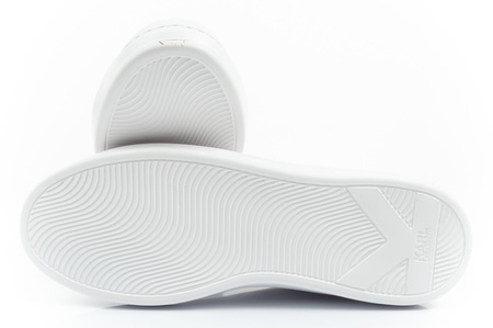Karl Lagerfeld Herren-Sneaker Kapri, Weiß, Echtleder