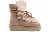 D. Franklin Damen Winterstiefel, modisches Fellfutter, brauner High-Top