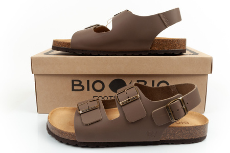 BIO BIO Herren-Sandalen mit anatomisch geformtem Fußbett aus Echtleder