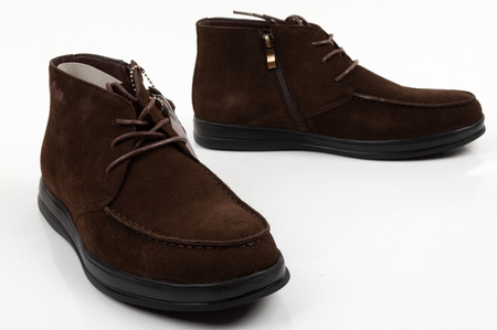 Elegante Herren-Ankle-Boots aus braunem Wildleder von Lee Cooper