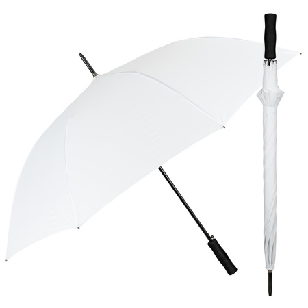 Perletti Langschirm XL 122 cm Weiß Windfest Automatik