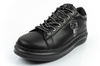 Karl Lagerfeld Herren-Sneaker Kapri, Schwarzes Leder