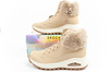 Skechers Uno Rugged Damen Winterstiefeletten in Beige mit Fell