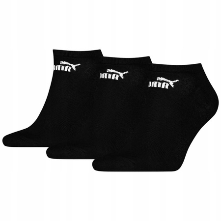 Puma Herren-Baumwollsocken, 3er-Pack, Schwarz, Komfortabel