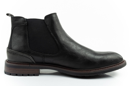 Wrangler Randy Herren Chelsea Boots, elegant, modisch, Slip-On, Schwarz