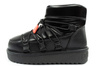 D.Franklin Damen Winterstiefel, modische, isolierte schwarze Stiefeletten