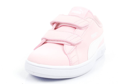 Puma Smash v2 Kindersportschuhe [365184 49], rosa und weiß.