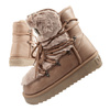 D. Franklin Damen Winterstiefel, modisches Fellfutter, brauner High-Top