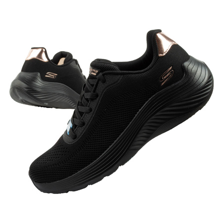 Skechers Bobs Squad Waves Damen-Sneaker, Schwarz, Leicht, Modisch