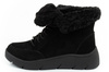 Scholl Stelvio Damen Sportschuhe, Stiefeletten [F302321004] isoliert, schwarz.