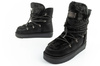D. Franklin Damen Winterstiefel, modisches Fellfutter, Schwarz
