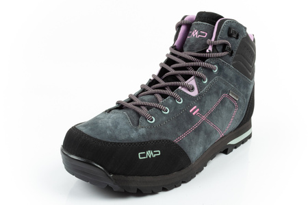CMP Alcor Damen-Wanderschuhe aus Leder, robust, wasserdicht, knöchelhoch, Grau