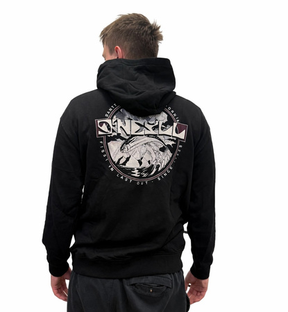 O'Neill Aguazul Herren-Kapuzenpullover mit Känguru-Motiv, schwarz