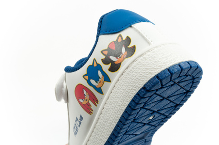 Leomil Kinder-Sneaker „Sonic“ mit Klettverschluss in Weiß