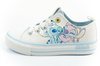 Leomil Kinder-Sportschuhe: Stitch Sneaker, bequem, leicht, weiß