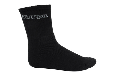 Kappa schwarz lange Socken [34113IW 901] 3er-Pack