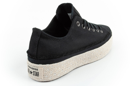 Converse Chuck Taylor Damen-Espadrille-Sneaker, modisch, schwarz, bequem