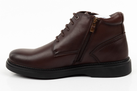 Elegante Herren-Ankle-Boots aus braunem Leder von Lee Cooper